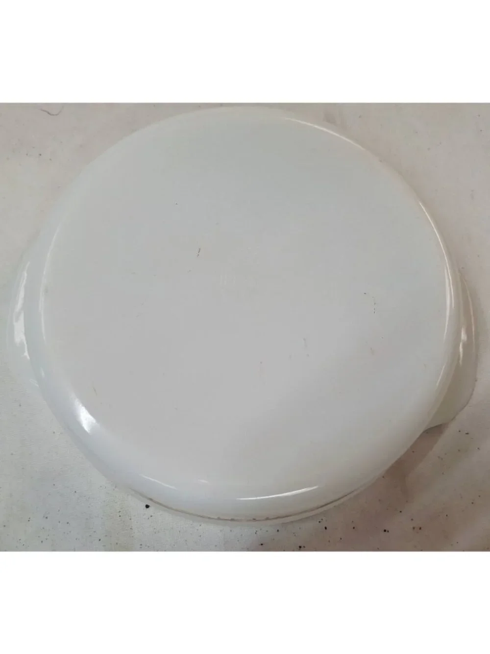 Fire-King Wheat Harvest Milk Glass 1.5 Quart Round Casserole Dish With Handles V
